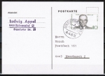 Bund 832 als portoger. EF mit 40 Pf Hans Bckler auf Inlands-Postkarte von 1975-1978