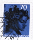Bund 833 als portoger. EF mit 70 Pf Michelangelo auf Auslands-Brief bis 20g von 1975-1978 im Ankauf gesucht !
