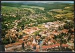 AK Erbach, Luftaufnahme mit dem Baugebiet zwischen Schloss und Schwimmbad, ca. 1975