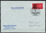 Bund 758 als portoger. EF mit 40 Pf Kopernikus auf Inlands-Drucksache 20-50g von 1973
