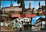 AK Erbach, Schloss und Umgebung, gelaufen 1988