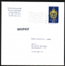Bund 765 als portoger. EF mit 70 Pf Phila-Kongress aus Bogen auf Nichtstand.-Infopost 14x14 cm bis 20g von 1997-2002