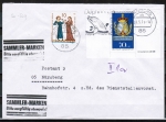 Bund 767 als portoger. MiF mit 70 Pf Phila-Kongress EZM aus IBRA-Block 9 + Zusatz auf Inlands-Brief 20-50g von 1975