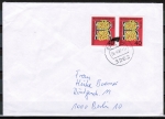 Bund 770 als portoger. MeF mit 2x 40 Pf R. v. Gandersheim auf Inlands-Brief bis 20g von 1987, Stempel-Fleck