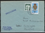 Bund 866 als portoger. MiF mit 10 Pf Tag der Briefmarke 1975 + 20 Pf Zusatz auf Inlands-Drucksache bis 20g von 1975-1978