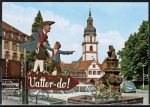 AK Erbach, Marktplatz mit "Vatter-do"-Schild, gelaufen 1976