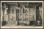 AK Erbach, Schloss - Hubertuskapelle, Altar aus dem 15. Jahrhundert, gelaufen 1918