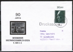 Bund 876 als portoger. EF mit 50 Pf Adenauer auf Inlands-Drucksache 20-50g von 1976