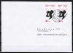 Bund 682 als portoger. MeF mit 2x 30 Pf Winter-Olympiade / Abfahrtslauf aus Bogen auf Inlands-Brief bis 20g von 1981