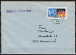 Bund 781 als portoger. EF mit 40 Pf Vereinte Nationen auf Briefdrucksache bis 20g von 1978