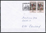 Bund 877 als portoger. MeF mit 2x 40 Pf Hans Sachs auf Inlands-Brief bis 20g von 1983