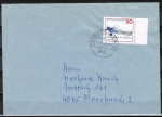 Bund 878 als portoger. EF mit 50 Pf Lufthansa auf Inlands-Brief bis 20g von 1976-1978