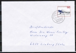 Bund 878 als portoger. EF mit 50 Pf Lufthansa auf Briefdrucksache bis 20g von 1979-1982
