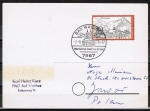 Bund 622 als portoger. EF mit 30 Pf Oberammergau auf Auslands-Postkarte von 1970 nach Polen