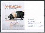 Bund 3262 als portoger. EF mit 85 Cent Sattelschwein EZM aus Block auf Inlands-Brief 20-50g von 2016-2019, codiert