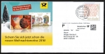 Bund 3263 als Weidener Dienst-Ganzsche mit eingedruckter Marke 70 Cent Deutschlandlied als überfrankierte Dialogpost bis 20g von 2016, codiert