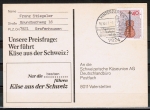 Bund 784 als portoger. EF mit 40 Pf Wohlfahrt 1973 auf Inlands-Postkarte von 1974-1978