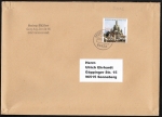 Bund 3224 als portoger. EF mit 260 Cent Bähr-Kuppelkirche als Skl.-Marke auf C5-Inlands-Brief über 2 cm Dicke von 2016-2019
