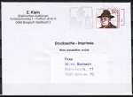 Bund 892 als portoger. EF mit 50 Pf Dr. Carl Sonnenschein auf Inlands-Drucksache bis 20g von 1982-1989