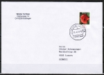 Bund 2472 als portoger. EF mit 55 Cent Blumen / Klatschmohn aus Rolle auf B-Brief von 2013 vom ZAG Büsingen in die Schweiz