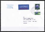 Bund 2835 als portoger. EF mit 75 Ct. Blumen aus Bogen auf Auslands-Brief bis 20g von 2011-2014 nach Kanada, codiert