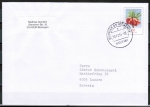 Bund 3043 als Ganzsachen-Umschlag mit eingedruckter Marke 60 Cent Blumen / Kaiserkrone auf Büsingen-Brief in die Schweiz von 2014