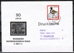 Bund 901 als portoger. EF mit 50 Pf Vogelschutz auf Inlands-Drucksache 20-50g von 1976 (Stempel-Irrtum!)