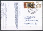 Bund 903 als portoger. MiF mit 10 Pf Tag der Briefmarke 1976 + 30 Pf Zusatz auf Inlands-Postkarte von 1977