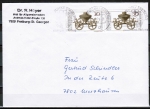 Bund 897 als portoger. MeF mit 2x 30 Pf Bronzekultwagen auf Inlands-Brief bis 20g von 1979-1982