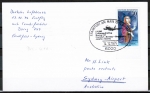 Bund 911 als portoger. EF mit 70 Pf Hermine Körner auf Erstflug-Luftpost-Drucksache-Postkarte von 1976 nach Australien, AnkStpl.