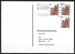 Bund 2224 MeF mit 3x 20 Pf / 0,10 ¤ SWK aus Rolle auf Sammel-Anschriftenprüfungs-Postkarte