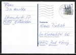Bund (2156) 100 Pf / 0,51 ¤ Sehenswürdigkeiten als Ganzsachen-Postkarte, codiert