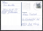 Bund (2156) 100 Pf / 0,51  Sehenswrdigkeiten als Ganzsachen-Postkarte, codiert