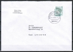Bund 1533 als portoger. EF mit 80 Pf SWK geschnitten aus Skl.-MH auf B-Brief vom ZAG Bsingen in die Schweiz von 1996