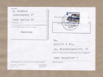 Berlin 835 als portoger. EF mit 350 Pf SWK aus Bogen mit Bogen-Rand auf Inlands-Päckchen-Adresse von 1989-1991