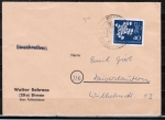 Bund 368 als portoger. EF mit 40 Pf Europa 1961 auf kleinformatigem Inlands-Brief über 20g von 1961-1963