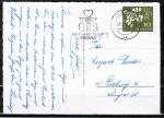 Bund 367x als portoger. EF mit 10 Pf Europa 1961 / weisses Papier auf Inlands-Postkarte von 1961-1963