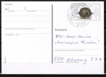 Berlin 790 als portoger. EF mit 60 Pf Wohlfahrt 1987 auf Postkarte von 1987-1991 im Bundesgebiet mit Bund-Stempel