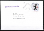 Berlin 800 als portoger. EF mit 80 Pf Kulturstadt auf Briefdrucksache bis 20g vom Oktober 1989 von Berlin ins Bundesgebiet