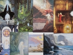 Alle 8 AK von Diana Stanley zusammen wie derzeit eingestellt - Kunst - Art - Künstlerkarten - Gemälde- / Malerei-Ansichtskarten