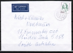 Bund 1433 als portoger. EF mit 300 Pf F. Hensel auf Übersee-Luftpost-Brief bis 20g von 1993-2002 nach Australien