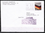Bund 1265 als portoger. EF mit 80 Pf Heimatvertriebene auf Postkriegs-Brief bis 20g von 1985 in die DDR, codiert