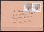 Berlin 818 als portoger. MeF mit 2x 50 Pf Wohlfahrt 1988 auf Orts-Brief 20-50g von 1989-1991 innerhalb Berlins